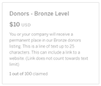 Donor link example An example of a donor link.