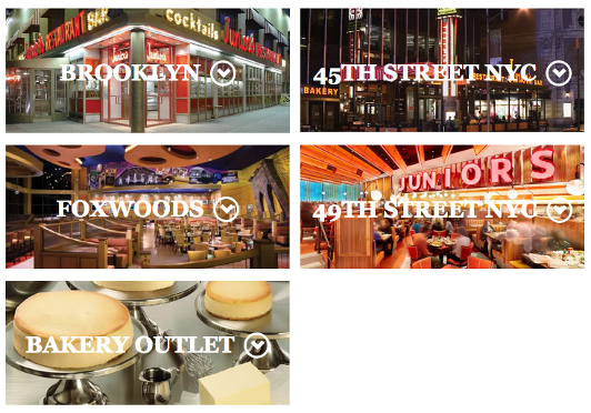 Juniors location pages